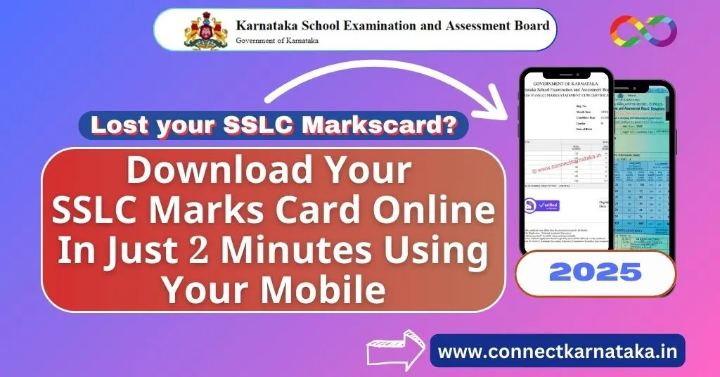 Karnataka SSLC Marks Card Download Online 2025