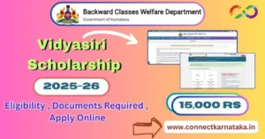 Vidyasiri Scholarship 2025-26 Apply Online